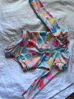 Wonder Nation Girls 18m One Piece Swimsuit Long Sleeve Zip Front Sea Life Multi