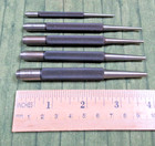 Starrett Center Punch With Round Shank Set Of  5  S 117   U s a 