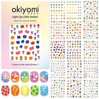 15 Sheets Of Nail Stickers For Kids - 735 Cute Nail Stickers - 3d Set Of 15