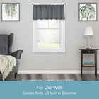 Kenney Petit Window Curtain Clip Rings  14-pack  Black