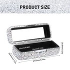 Full Rhinestone Crystal Lipstick Organizer With Mirror - Bling Makeup Case Fo