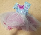 Girls Tutu Dress Dance Costume Revolution Sz Small Teal Pink White