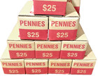 Fed Sealed Bank Box Of Pennies  Find Wheats-errors And Unc 