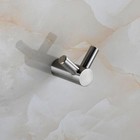3pcs lot Bathroom Robe Dual Hook Holder Bathing Towel Wall Hanger Brushed Nickel