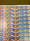 1972 Christmas Seal Stamps  Sleigh  Horse  Train  Full Sheet Of 100 Mnh
