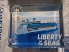 Royal Caribbean Crystal Block Liberty Of The Seas Crown   Anchor Society W  Box