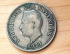 1921 El Salvador 5 Centavos