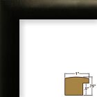 Craig Frames 1wb3bk 7x9 Black Frame  White Mat With Opening For 5x7 Image