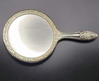 Antique Vintage Ornate Silver Plated Hand Mirror  Brush  Comb Vanity Set