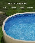 Oval Pool Liner 18x33ft Unibead Style Pool Liner 52in Wall Height Durable