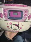 Hello Kitty  Sanrio Vintage Cd Boombox Cassette Player Am fm  No Cord