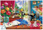 Eurographics Sewing Machine Memories Tin 550-piece Jigsaw Puzzle New In Box 