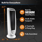 Lasko Oscillating Digital Ceramic Tower Heater With Remote Control Timer White