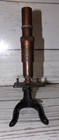 Antique Brass   Cast Iron Medical scientific Study Microscope Schutz A-6 Casses