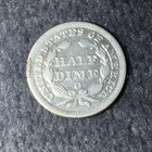 1851-o Seated Liberty Half Dime Silver Coin New Orleans Mint United States