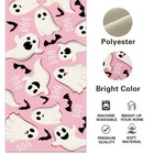 Cute Ghost Boo Halloween Dining Table Runner 13 X 72 Inch Pink