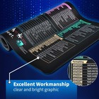 Excel Cheat Sheet Desk Pad  Updated Shortcuts Mouse Pad   11 81 x23 62  