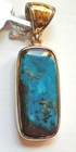 Peruvian Blue Opal Pendant - Starborn - Sterling Silver J1056