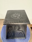 7 Chakra Stone Wooden Cabinet  Hand Carved 11 Inches Tall  8 5 X5 5 At The Base