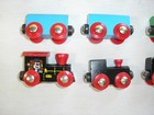 Lot Of 19 Vintage Ikea Lillabo Wooden Trains  Plane  Dump Truck  Car