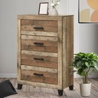 Kings Brand Furniture 6-piece Antique Natural King Size Bedroom Set