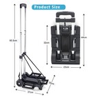 Aluminium Luggage Cart Folding Dolly Moving Warehouse Hand Truck Trolley Cart