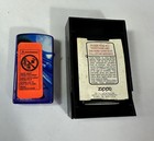 1993 Zippo Camel Cigarette Slim Lighter Moon   Beach Orange Sticker Nos Unfired