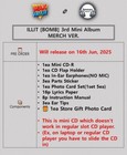 Illit Bomb 3rd Mini Album Merch Ver mini Cd earphones 3sticker 5 Photo Card gift