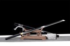 Japan Sword Battle Samurai Wakizashi Katana Sharp Clay Tempered T10 Steel Blade