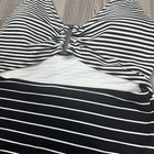 Old Navy Black And White Cut Out Striped One Piece Swimsuit - Size L Nwt Summer
