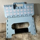 Nwt Juicy Couture Step Stool - Pretty Blue With Hearts