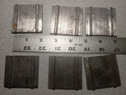  6   2  Metal Antique Letterpress Printers Blocks Stamp Menindustrial Revolution