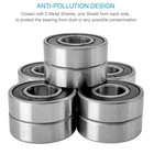  10 Pack  Timken 6202-2rs 15x35x11mm Double Rubber Seal Ball Bearings