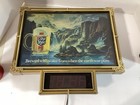 Vintage Heileman s Old Style Beer Waterfall Led Digital Clock Lighted Sign Parts