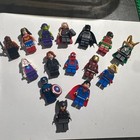Lego Hero Lot Of 15   Batman  Thor  Superman woman  Spider Man