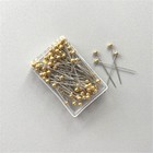 100pcs Sewing Pins Round Head Pins Straight For Dressmaker Jewelry Dressmaking