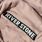Riverstone Top Womens S Pink Pullover Tunic Hoodie Long Sleeve Raw Edges Relaxed