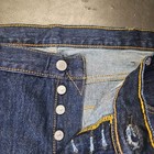 Levis Mens Dark Wash  501 Original Fit Straight Jeans Sz 40x32  Yr 2017