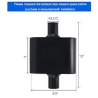 Universal Mufflers performance Automotive Exhaust Muffler   single Chamber 2 2 