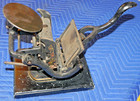 Rare vintage antique Cast Iron  sigwalt     Tabletop Printing Press letterpress