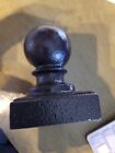 Cast Iron Ball Fence Finial Square Topper Post Cap Powder Coatedfor 3 X 3  Posts