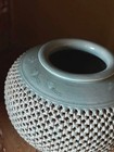 Korean Celadon Openwork Double Vase Height Goryeo