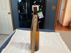 Antique Amber  Glass Bottle Wine Whiskey Beer 14   Tall   Excellent Condition