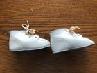 Vintage White Leather High Top Baby Shoes Size 1 1 2 E