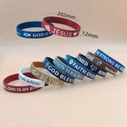 20pcs Christian Bible Verse Silicone Bracelets Religious Scripture Wristbands