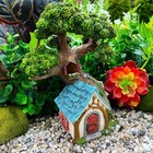 Fairy House Fairy Garden Miniature Tree House 8 5 Inch Tall Outdoor Decor