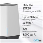 Netgear Orbi Pro Wifi 6 Tri-band Mesh Router  sxr80  For Business Or Home   V   