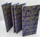 Vintage Asian Folding Screen Korean Art Silk Panels Handcrafted Decor