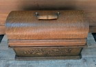 Edison Home Cylinder Phonograph Long Case  case Only  Green Tinted Wood