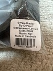 Vera Bradley Zip Id Case And Breakaway Lanyard  Moonless Night Colorway